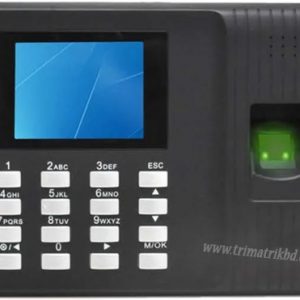 ZKTeco K50A Fingerprint Time Attendance & Access Control System in Bangladesh; ZKTeco K50A Price: 7,500 Warranty: One Year Call: 01785-777722 Elegant and modern design 2.8-inch color TFT LCD screen. TCP / IP interface and USB-Host port. Includes lite software for assistance management. The attendance report is exported in Excel format using a USB memory. Equipped with backup battery power. Multiple languages. Simple administration and scalability ZKTeco K90 Bangladesh, ZKTeco K90ID BD, Trimatrik